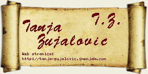 Tanja Zujalović vizit kartica